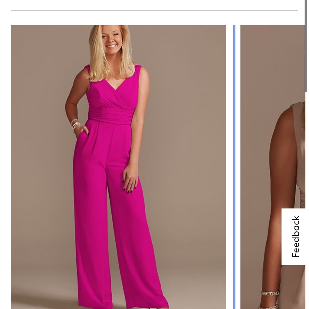 Size 4 hot pink jumpsuit